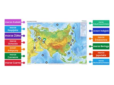 Azja- morza i oceany