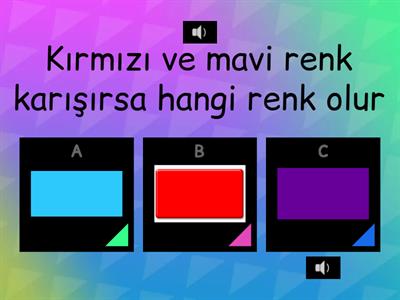  Ara renkler öğreniyorum 