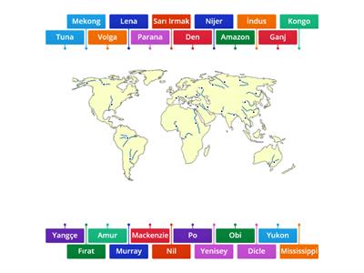 Dünya'daki Önemli Akarsular