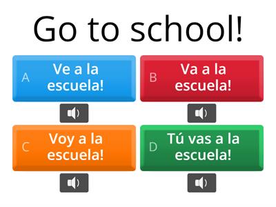 Affirmative Tú ( you) commands!