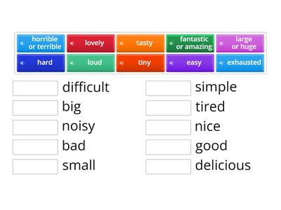 Trinity Entry 2 Reading: Vocabulary (synonyms/ audio)