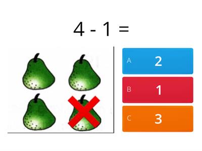 Matematik Operasi Tolak 1-10