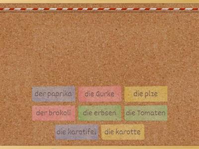 das Gemüse