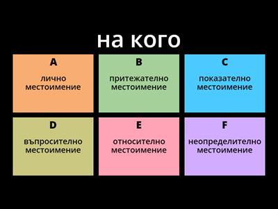 МЕСТОИМЕНИЯ