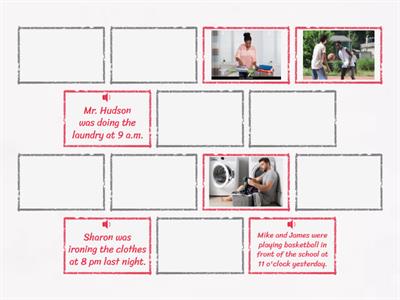 Past Continuous with at