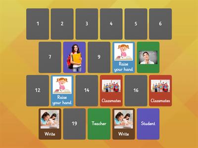 Memorice "Classroom Language"