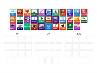 3.SINIF ÇEVREMİZDEKİ MADDELERİ HALLERİNE GÖRE SINIFLANDIRALIM