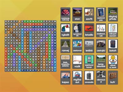 Project 2 Unit 3B Vocabulary - osmisměrka