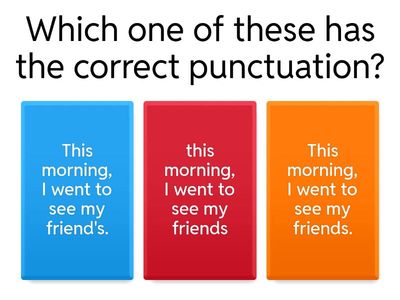 Punctuation game: which one is right?