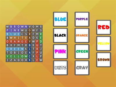 Colors Wordsearch