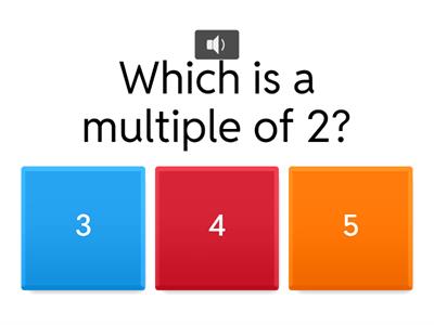 Identifying Multiples Quiz