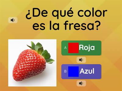 Adivina el color de la fruta