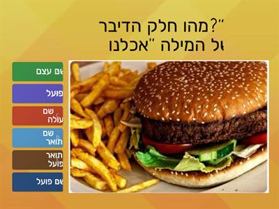 חלקי הדיבר חידון