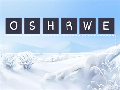 Solutions Pre-Intermediate 3rd - 4A Weather - Anagram