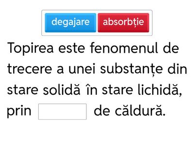 Schimbarea stării de agregare