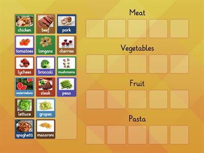 p4 sort food category