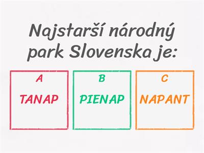 Slovensko - opakovanie