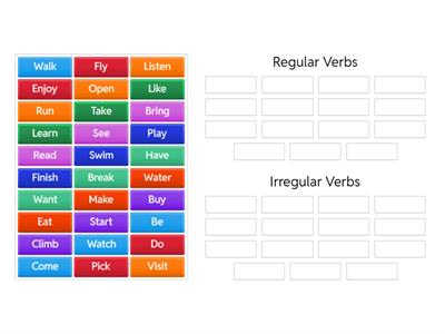 Simple Past Tense - Regular and Irregular Verbs