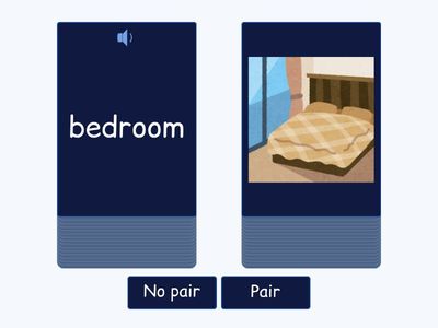 Furniture (Vocabulary) - Pair or No Pair