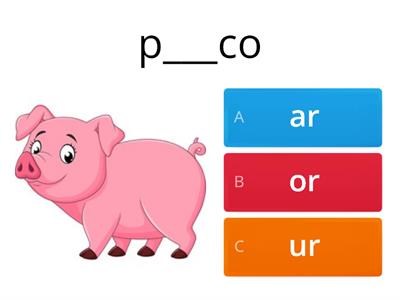 Palavras com ar/ er/ ir/ or/ ur