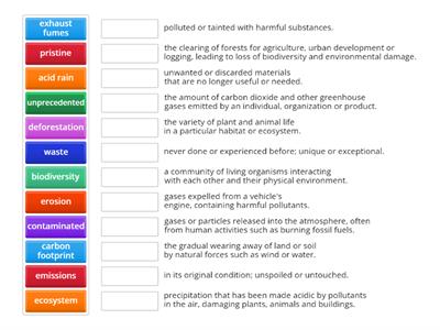 Ecology Vocabulary