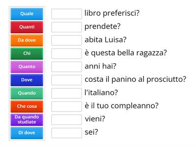 Domande - gli interrogativi