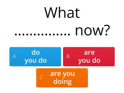 Present Simple vs Present Continuous 