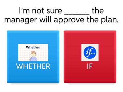 EXERCISE -  IF / WHETHER / WHETHER OR NOT – INTERMEDIATE (2)