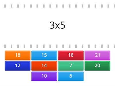 Mat. -  Tabelline dall'1 al 5