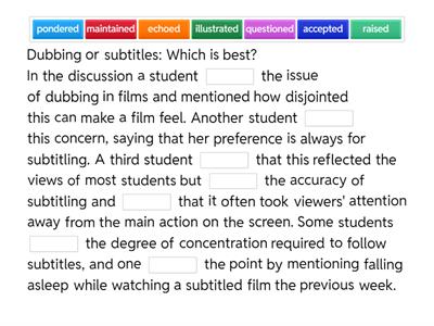 SO u.2B C1+ verbs for reporting