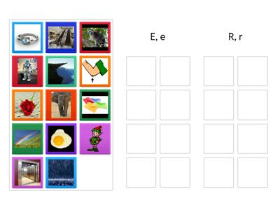 Sound Sort /e/, /r/ 