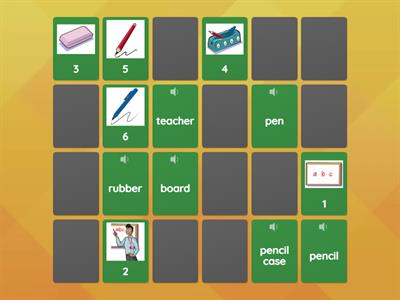 Power Up 1 Unit 1 Voc 1 - matching pairs
