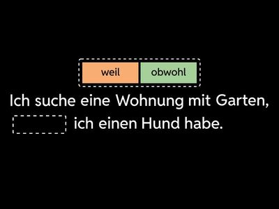 weil oder obwohl?