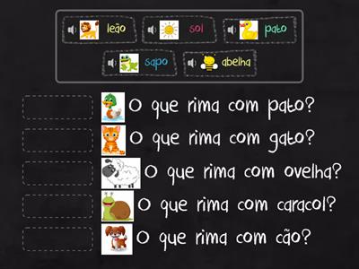 Consciência fonológica - rimas