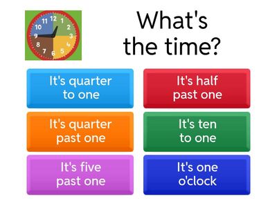 Time What's the time