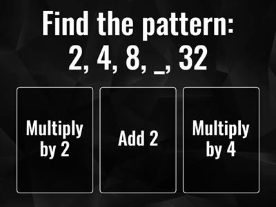 Find the number patterns (RED)