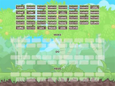 Collocations - make, do, have