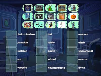 of Halloween vocabulary teenagers