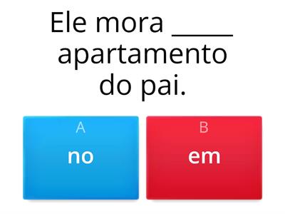 Preposições: DE ou EM? (PLE A1)