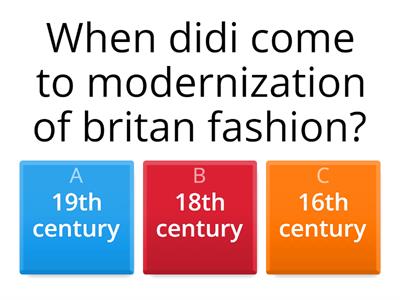 history of Britan fashion