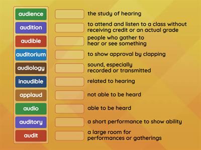 Aud - Root Vocab Matching