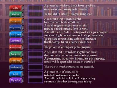 Programming Key Terms