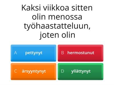 NUT/NYT-partisiippi eli adjektiivi