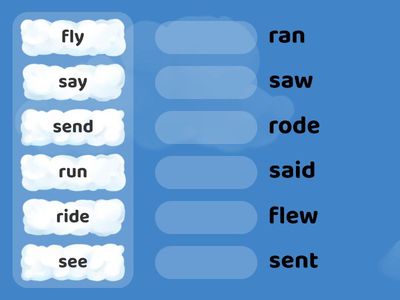 fly, ride, send, say, see, run