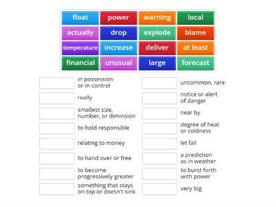 Reading Explorer Unit 10
