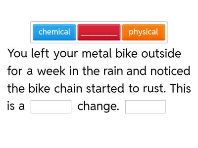 Physical and Chemical Changes of Matter