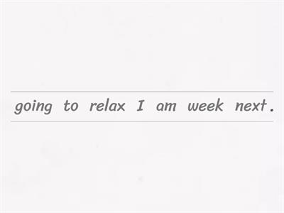 Holidays - to be going to