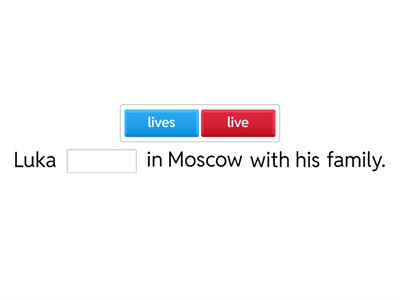 Present simple affirmative form
