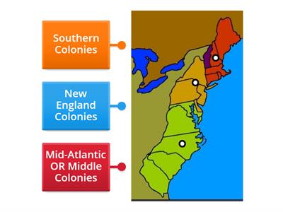 Regions of Colonial America