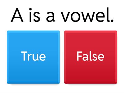 Is it a vowel?
